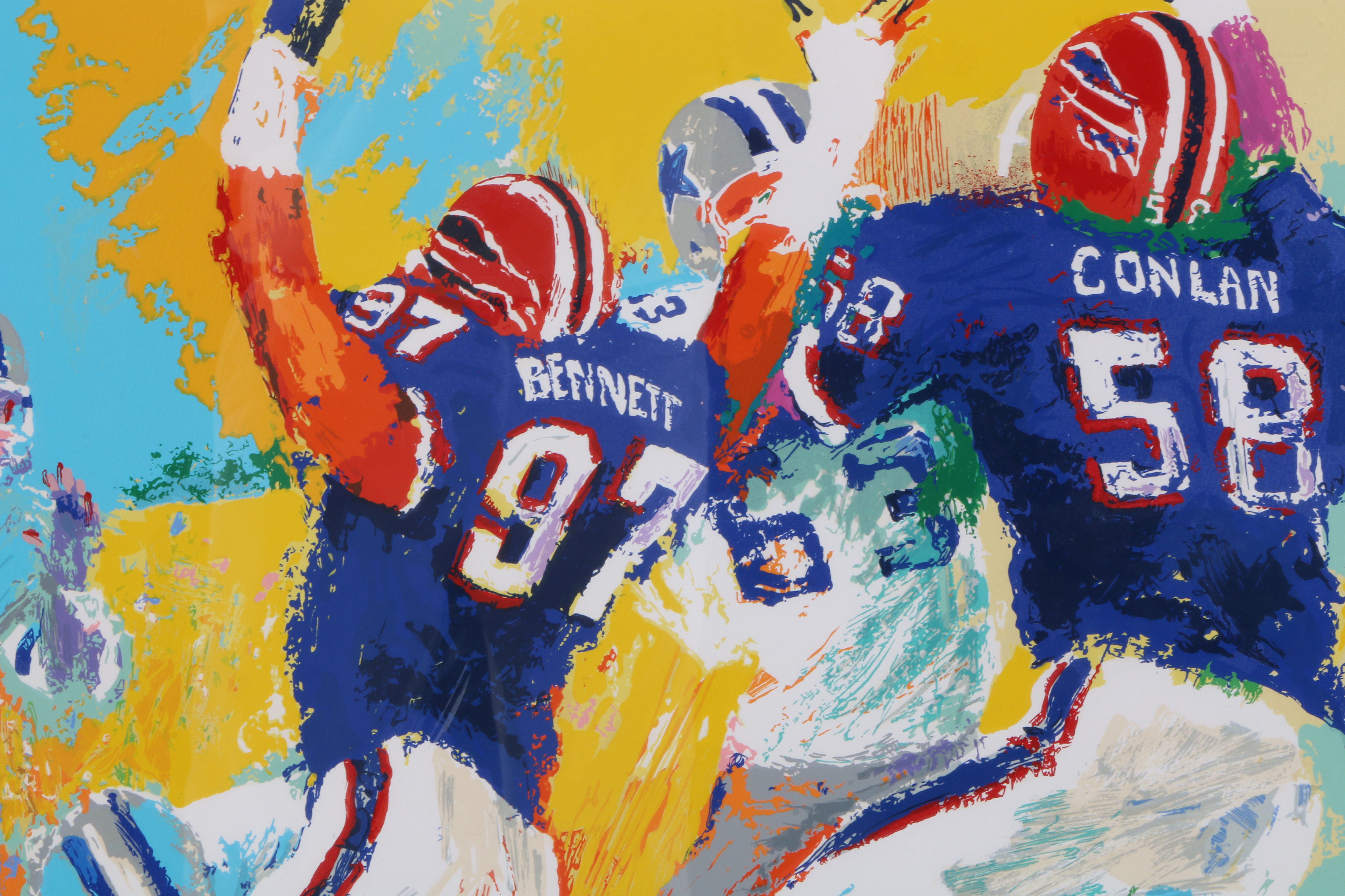 LeRoy Neiman Signed Limited Edition Serigraph "Cowboys - Bills Superbowl"