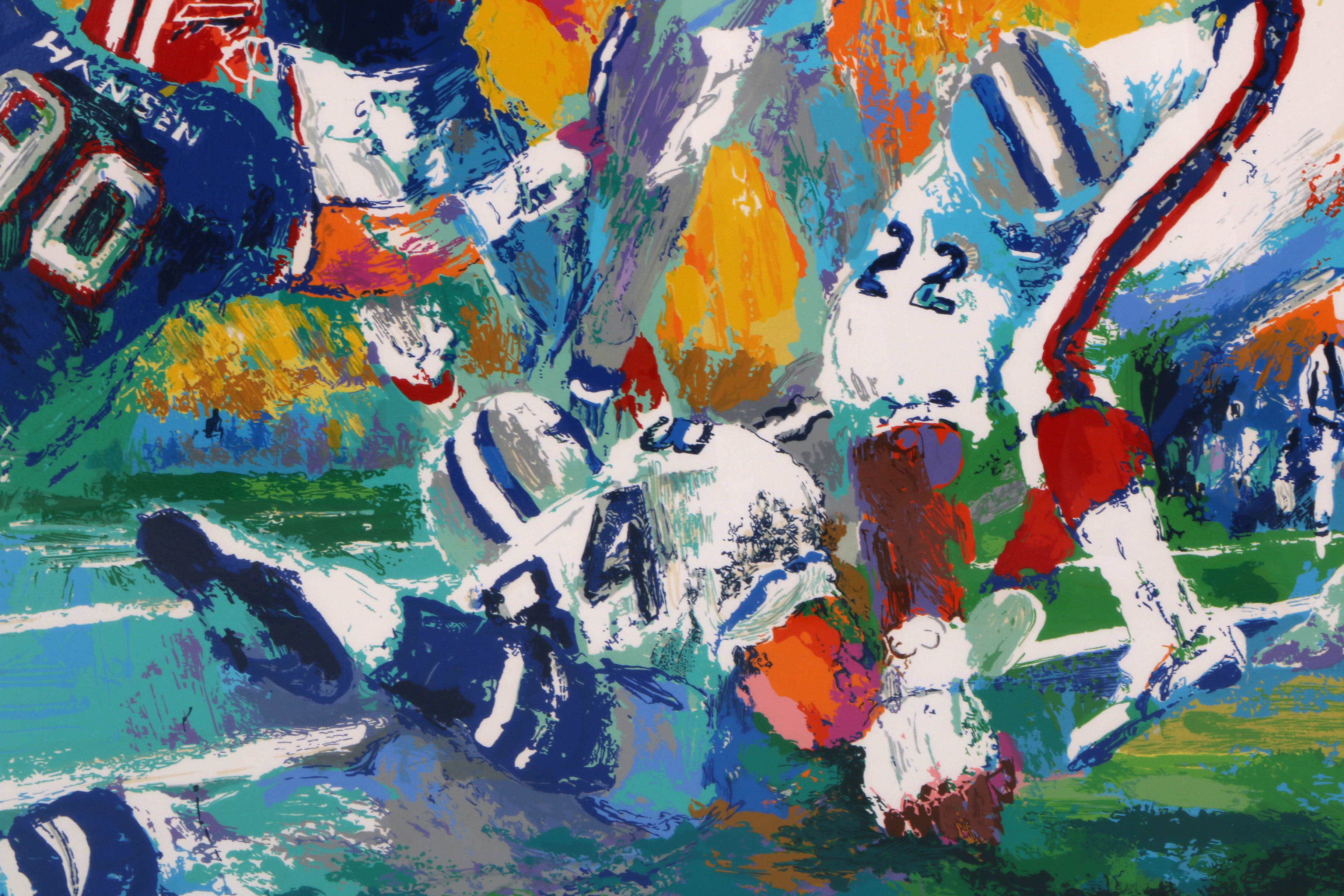 LeRoy Neiman Signed Limited Edition Serigraph "Cowboys - Bills Superbowl"