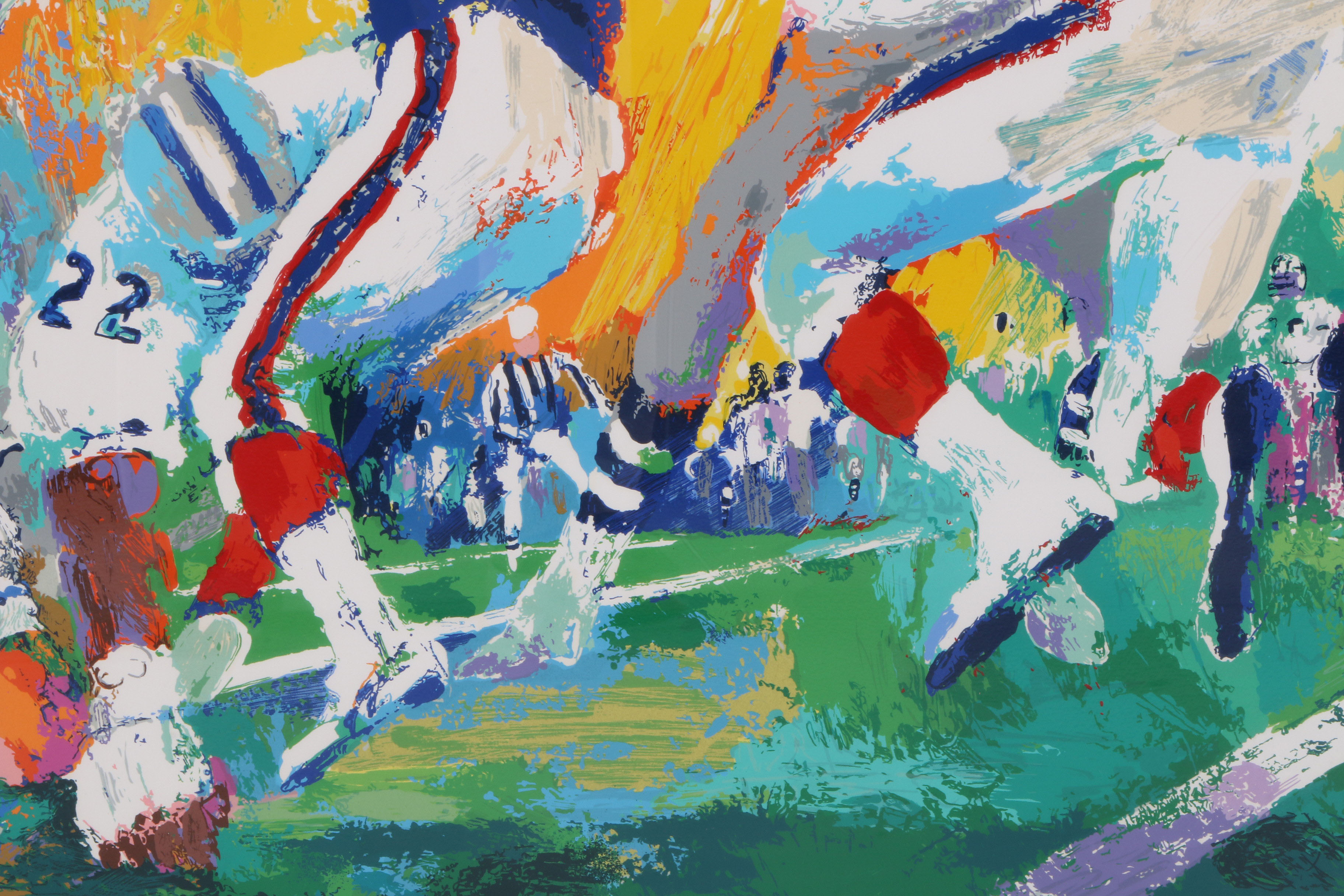 LeRoy Neiman Signed Limited Edition Serigraph "Cowboys - Bills Superbowl"