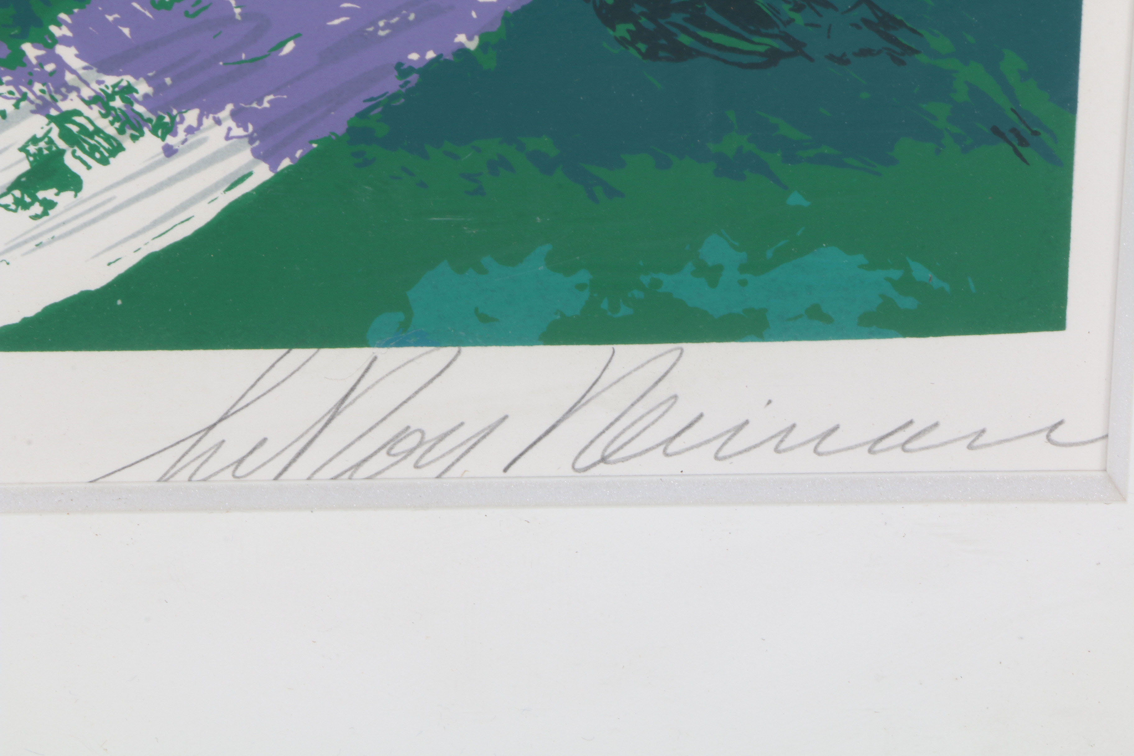 LeRoy Neiman Signed Limited Edition Serigraph "Cowboys - Bills Superbowl"