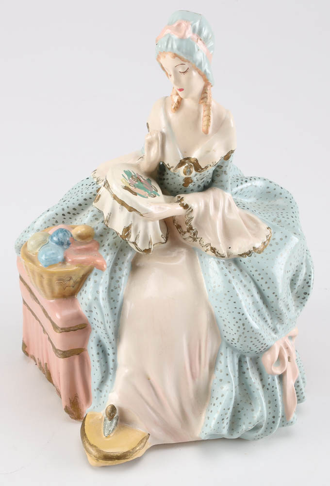 Vintage Japanese Hand-Painted Ceramic Figures