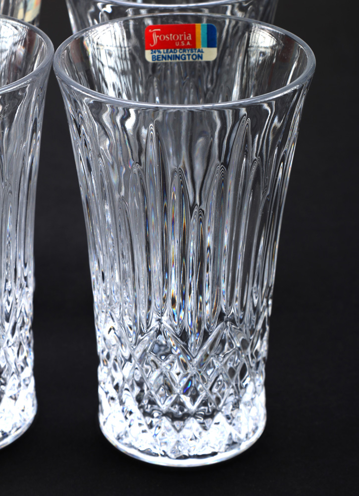 Set of Fostoria Lead Crystal Drinking Glasses