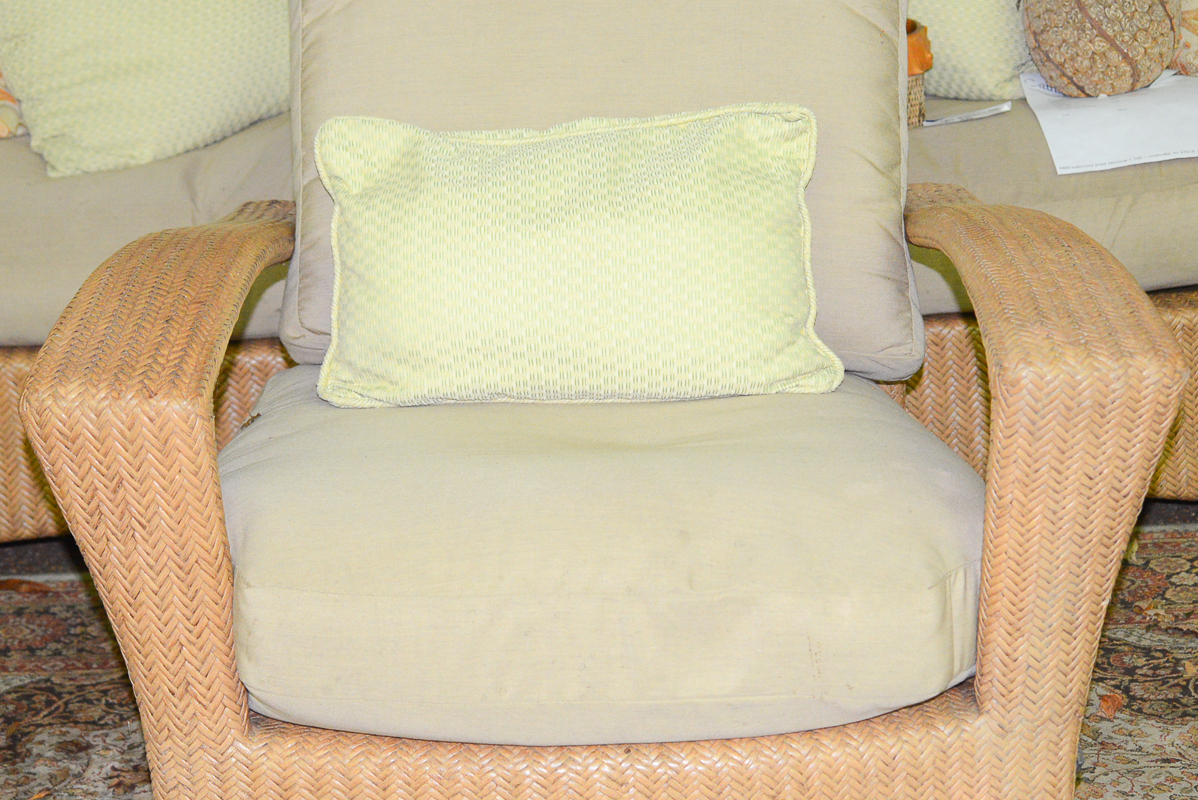 Pair of Woven Patio Chairs by Eddie Bauer