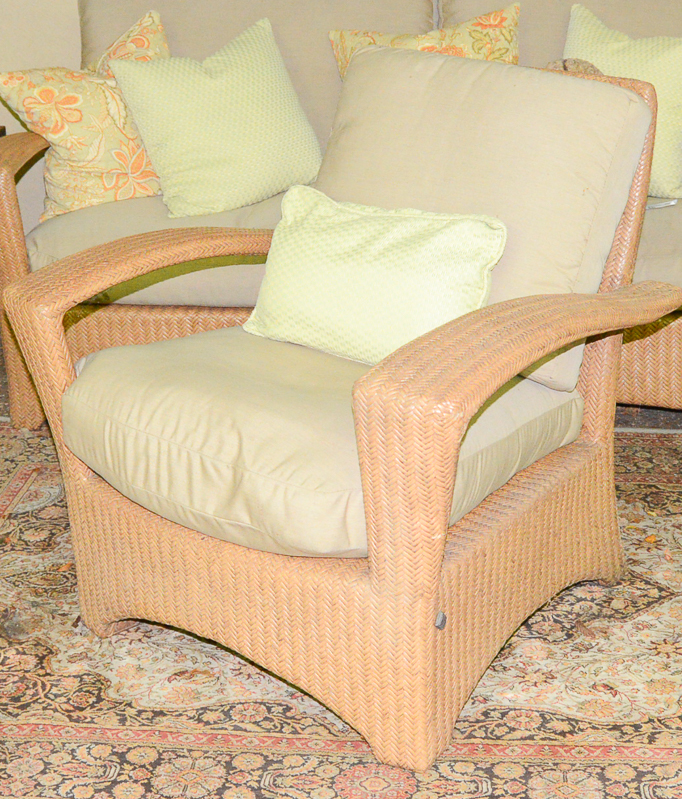 Pair of Woven Patio Chairs by Eddie Bauer