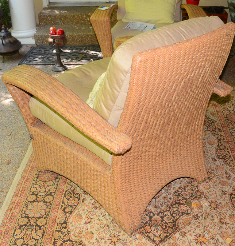 Pair of Woven Patio Chairs by Eddie Bauer