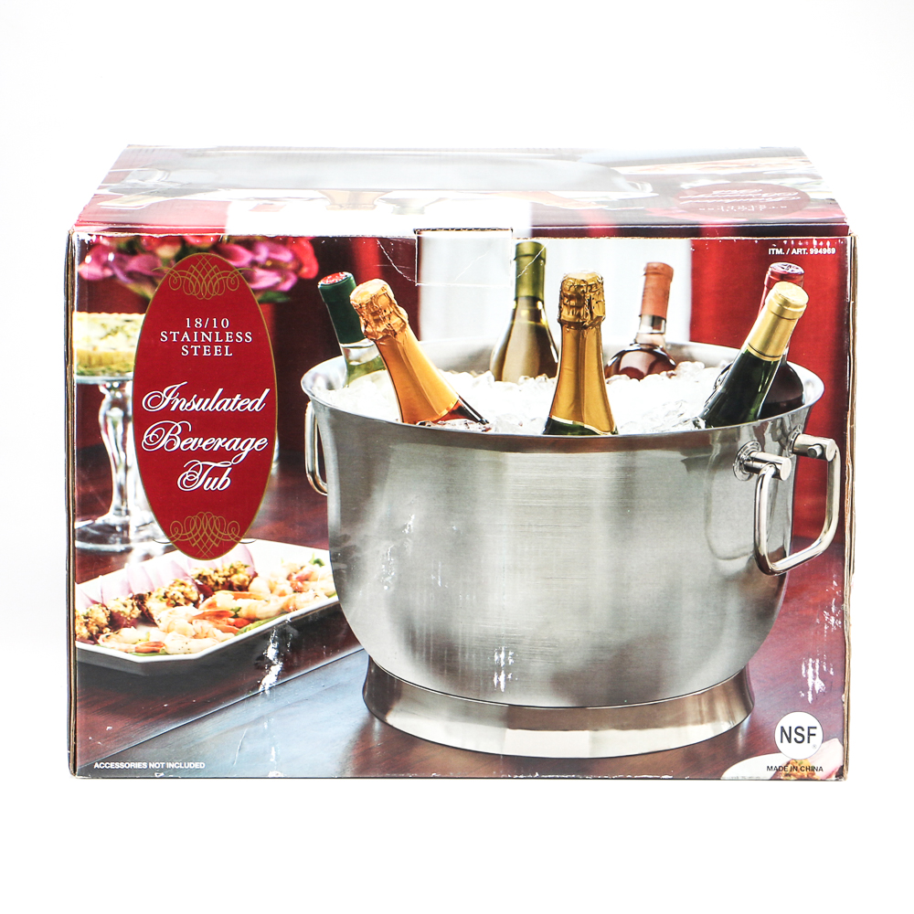 Insulated Stainless Steel Beverage Tub