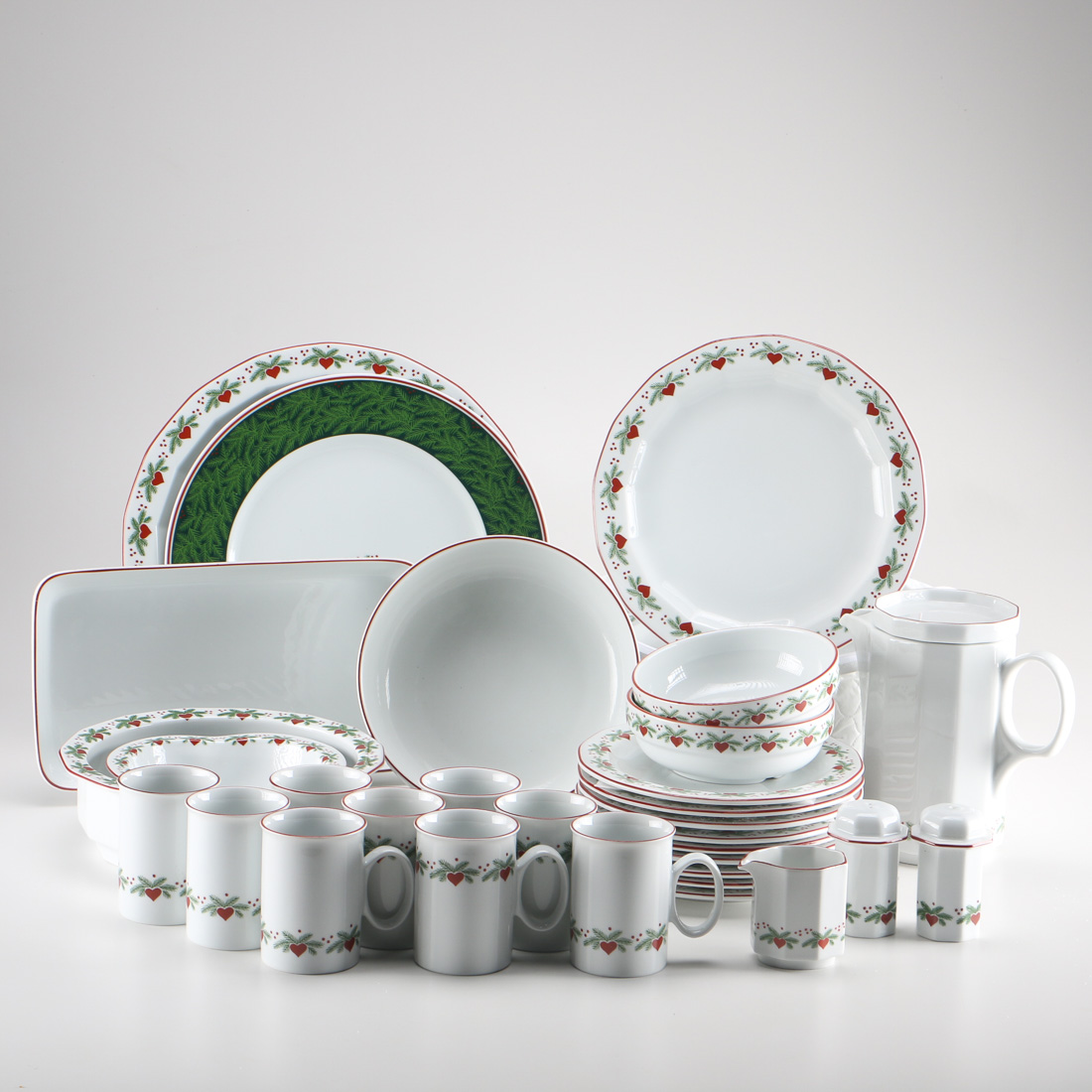 Porsgrund Norwegian Christmas China Including Designer Signed Pieces