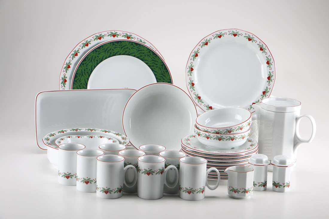 Porsgrund Norwegian Christmas China Including Designer Signed Pieces