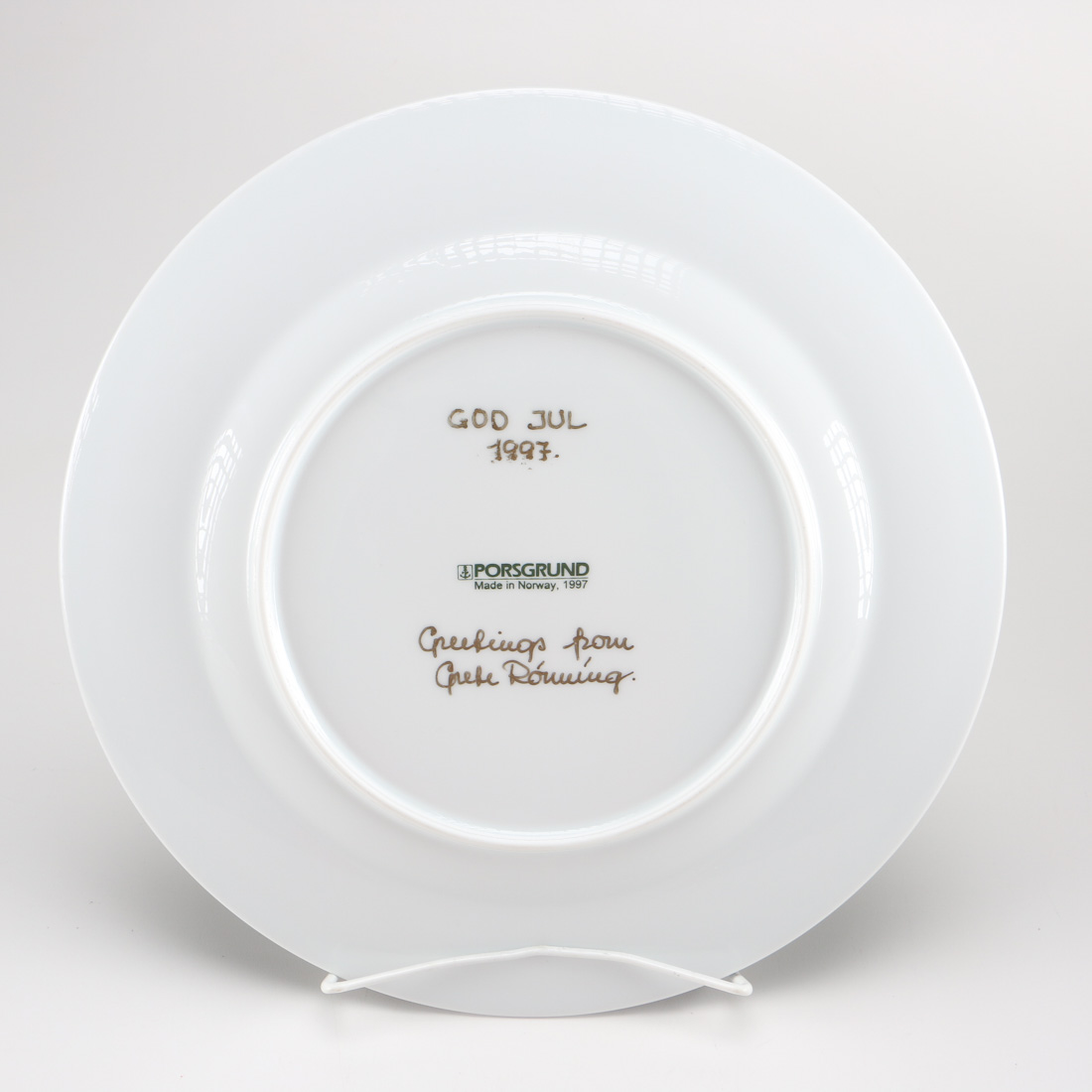 Porsgrund Norwegian Christmas China Including Designer Signed Pieces