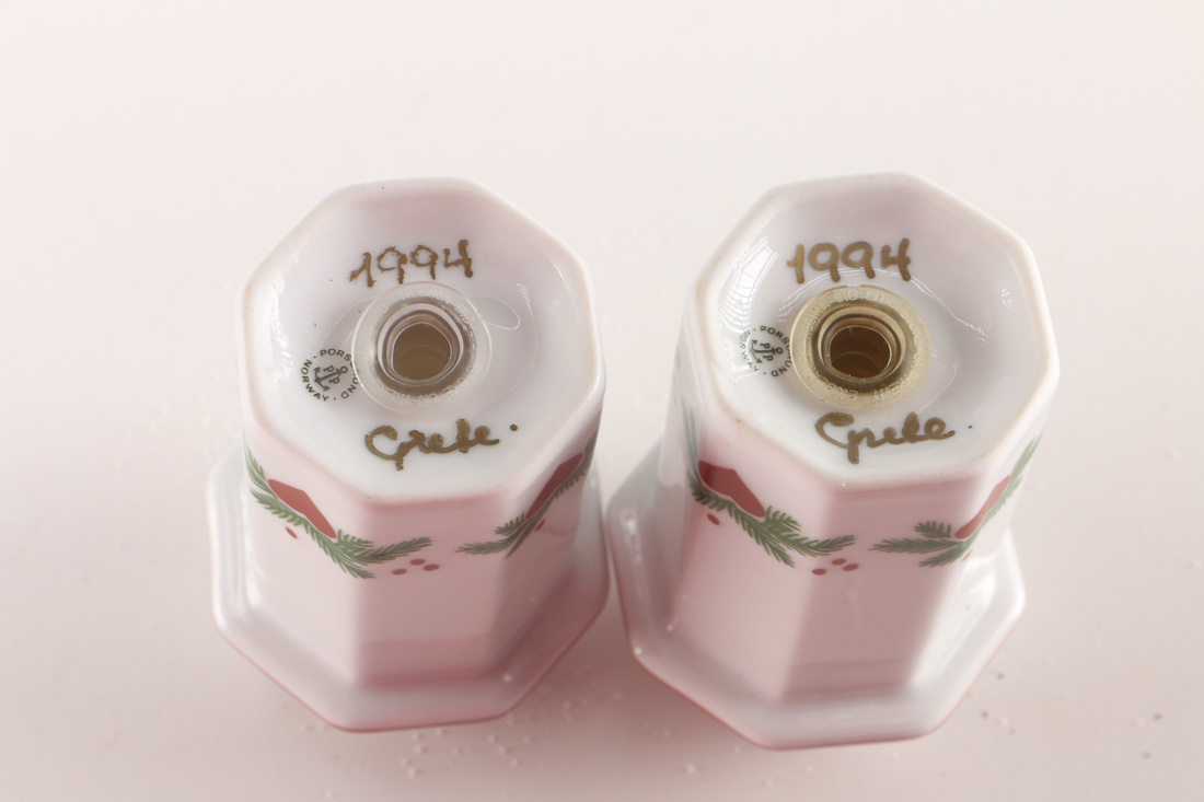 Porsgrund Norwegian Christmas China Including Designer Signed Pieces