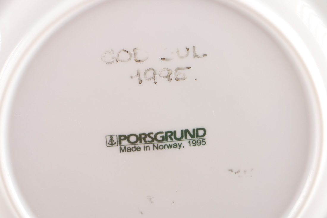 Porsgrund Norwegian Christmas China Including Designer Signed Pieces