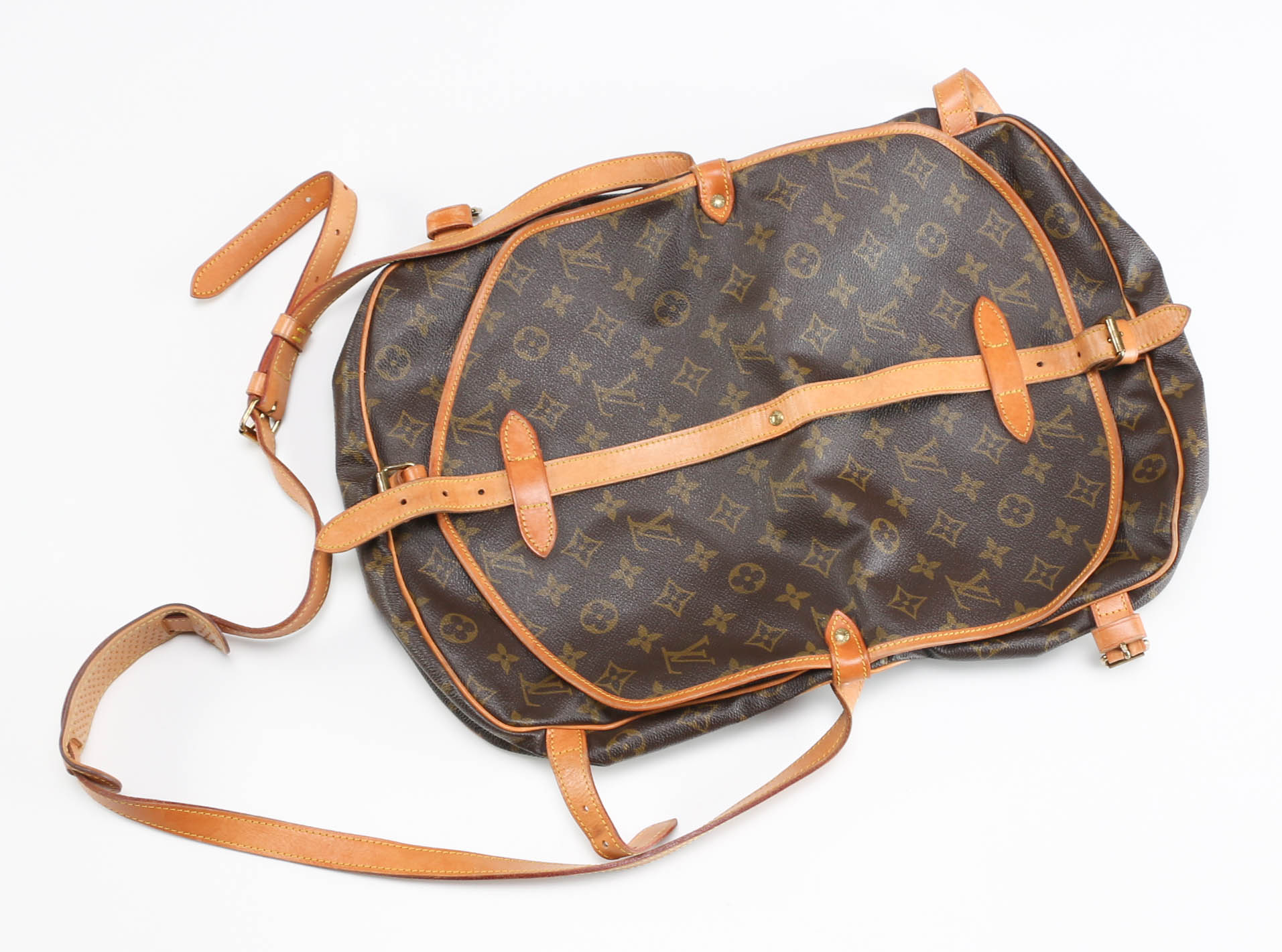 Circa 1980s Louis Vuitton Monogram Saumur Bag