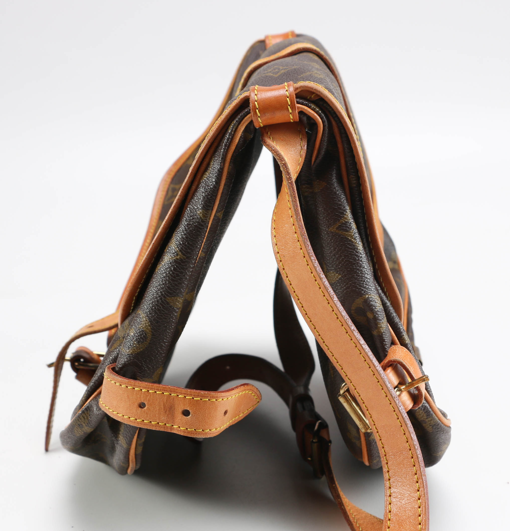 Circa 1980s Louis Vuitton Monogram Saumur Bag