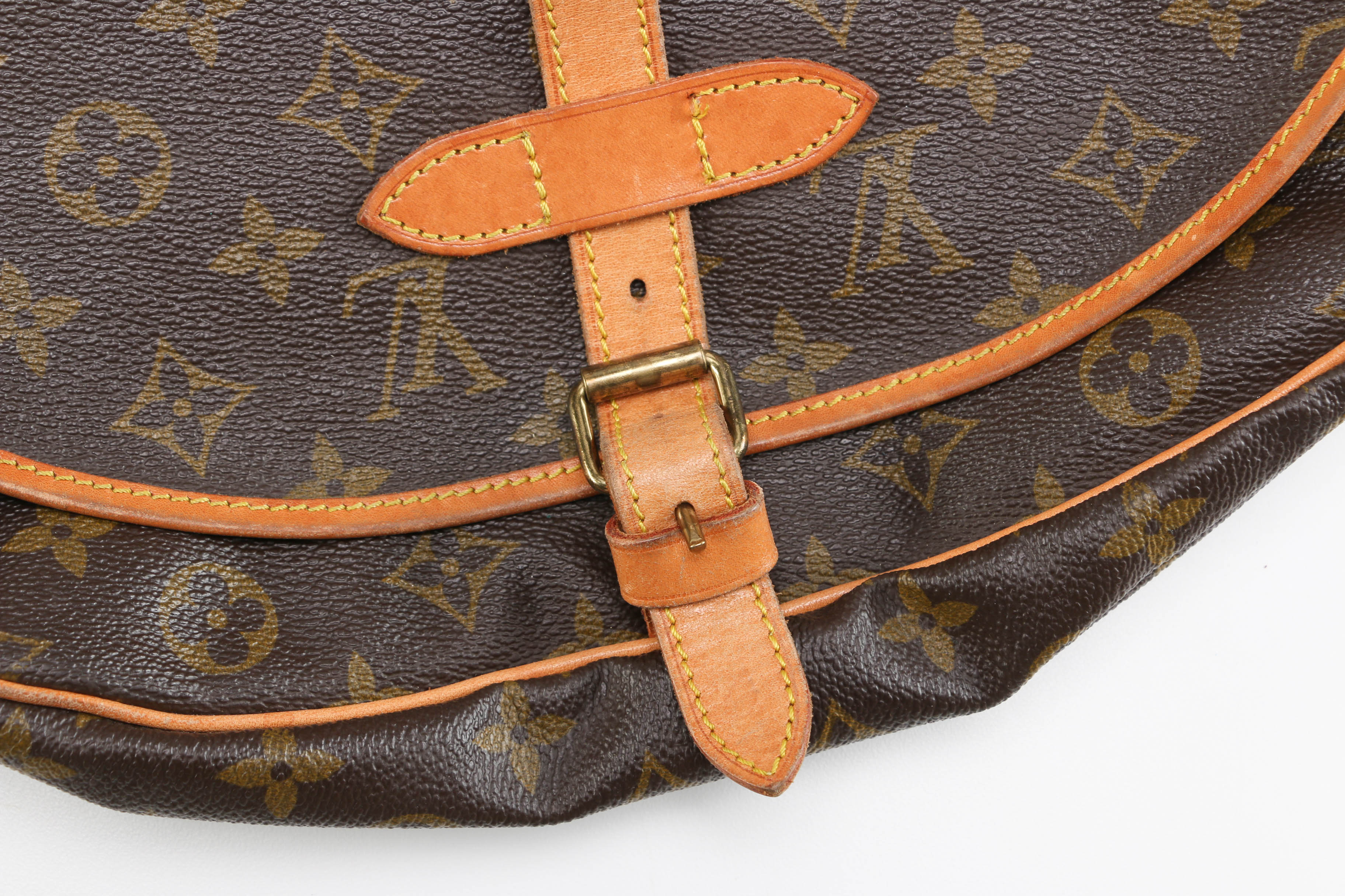 Circa 1980s Louis Vuitton Monogram Saumur Bag