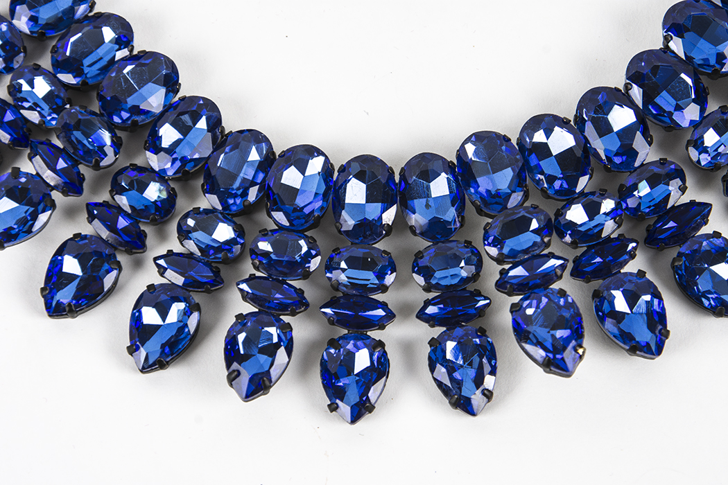 Blue Rhinestone Necklace From nOir
