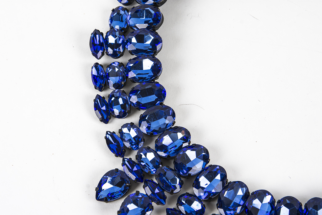 Blue Rhinestone Necklace From nOir