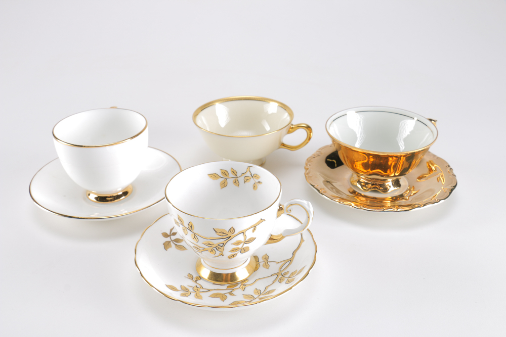 Assemblage of Porcelain Tea Ware Featuring Vintage Nippon