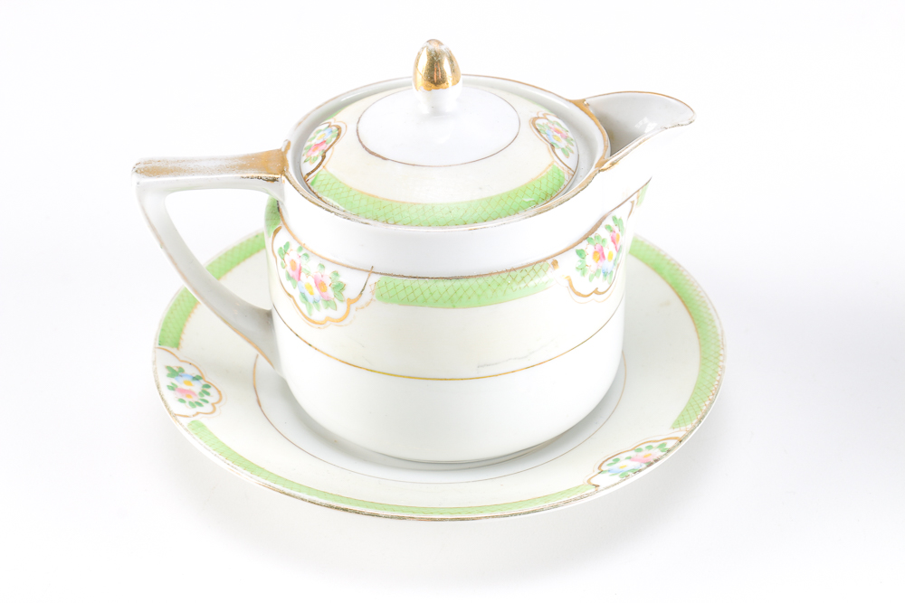 Assemblage of Porcelain Tea Ware Featuring Vintage Nippon