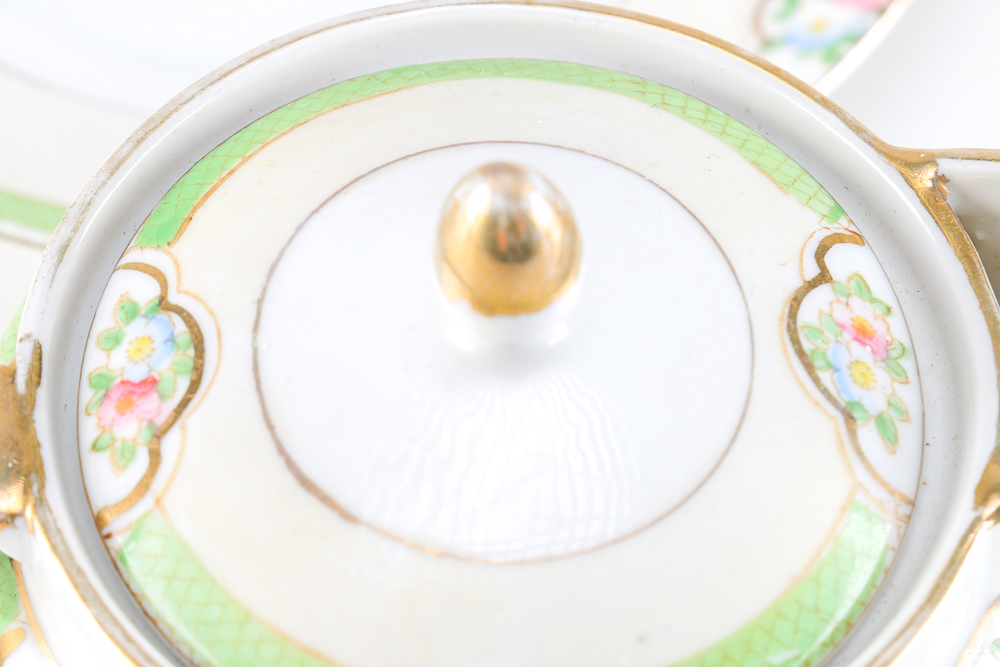 Assemblage of Porcelain Tea Ware Featuring Vintage Nippon