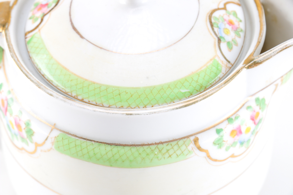 Assemblage of Porcelain Tea Ware Featuring Vintage Nippon