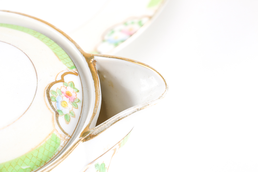 Assemblage of Porcelain Tea Ware Featuring Vintage Nippon