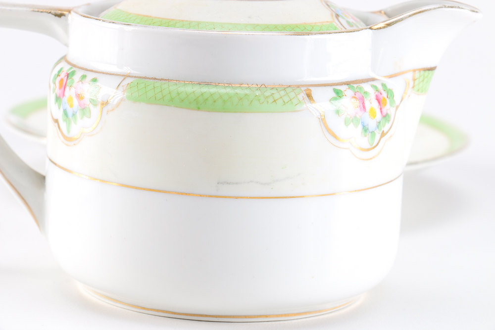 Assemblage of Porcelain Tea Ware Featuring Vintage Nippon