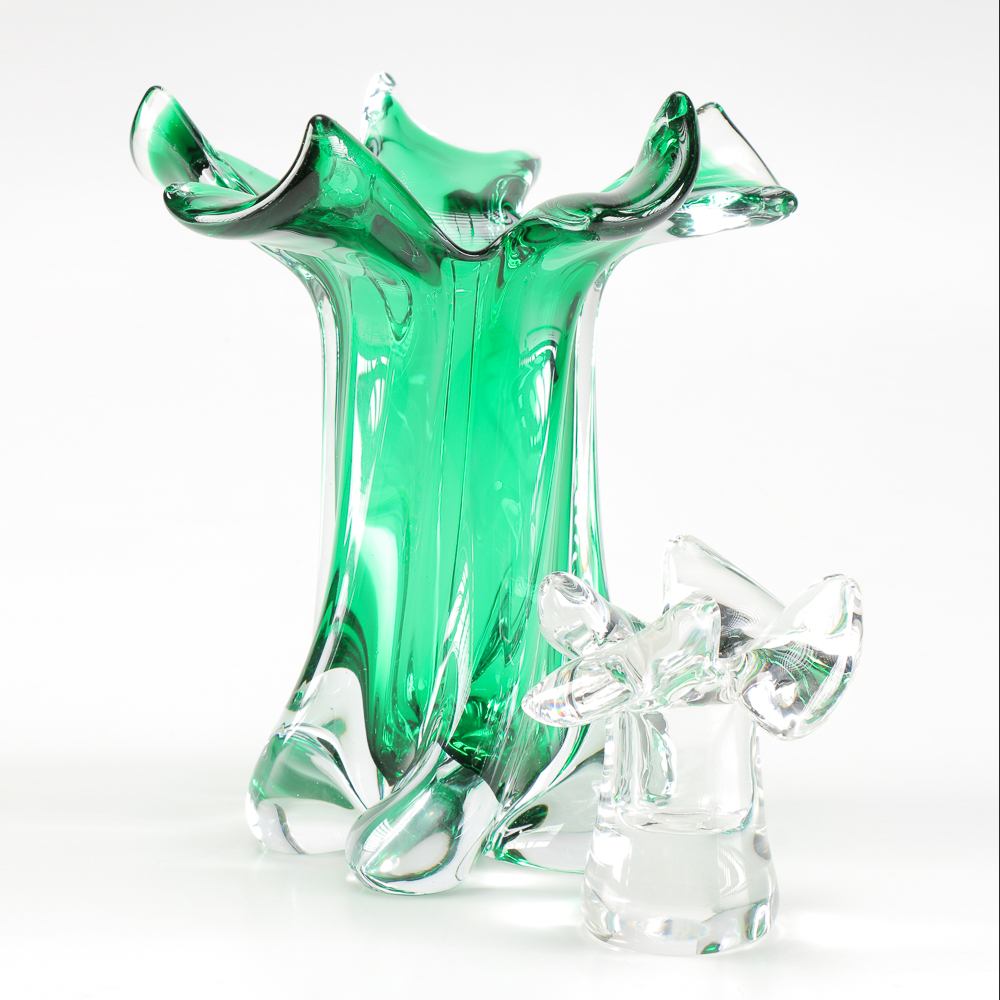 Sommerso Art Glass Vases