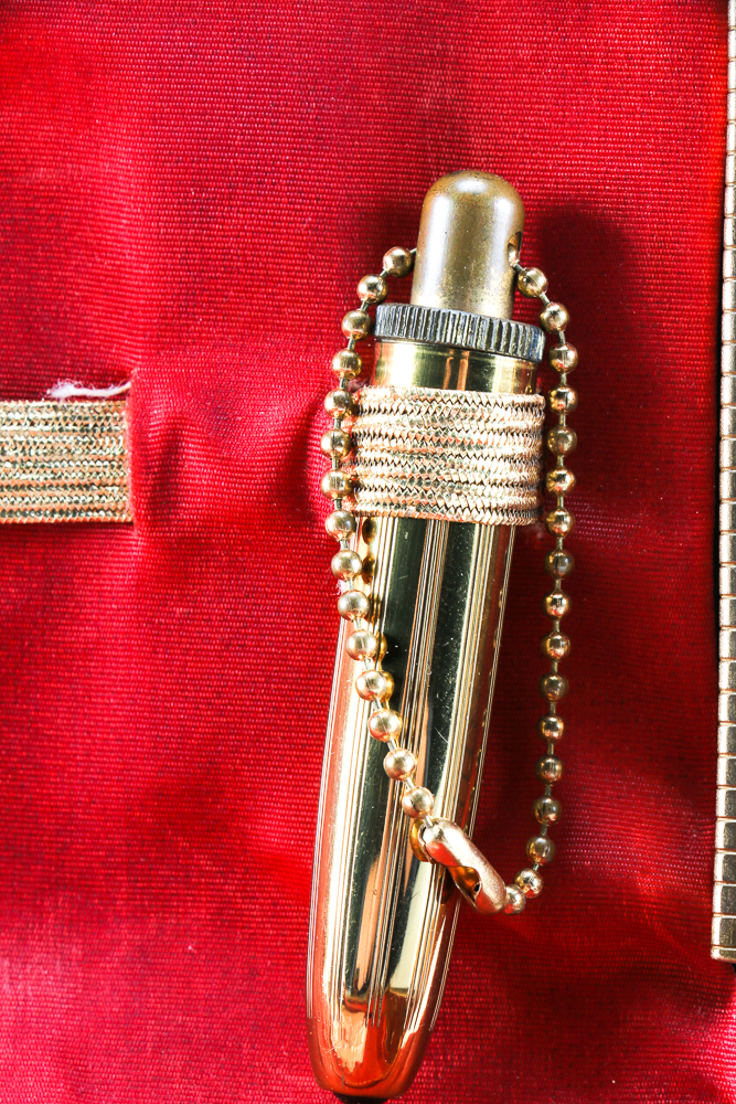 Vintage Makeup Palette Compact and Black Velvet Purse