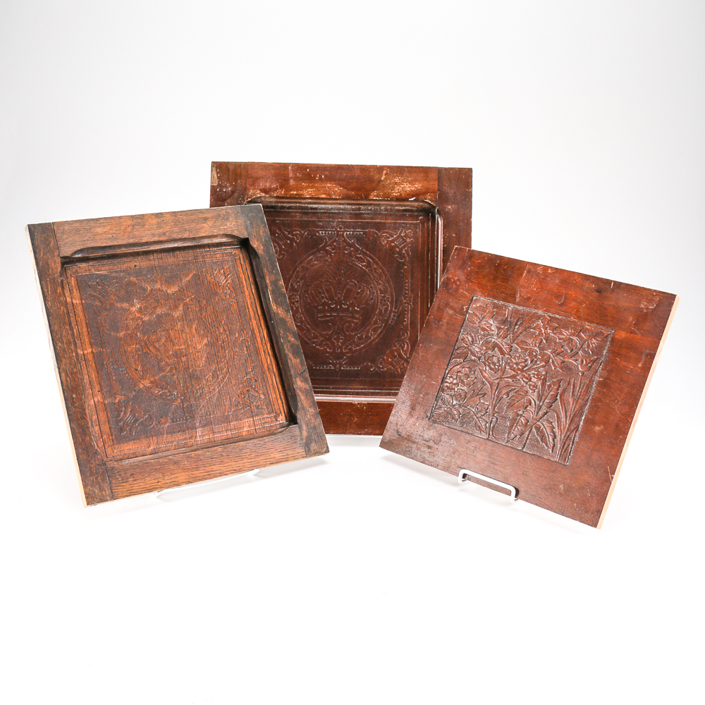 Collection of Antique Cabinet Panels