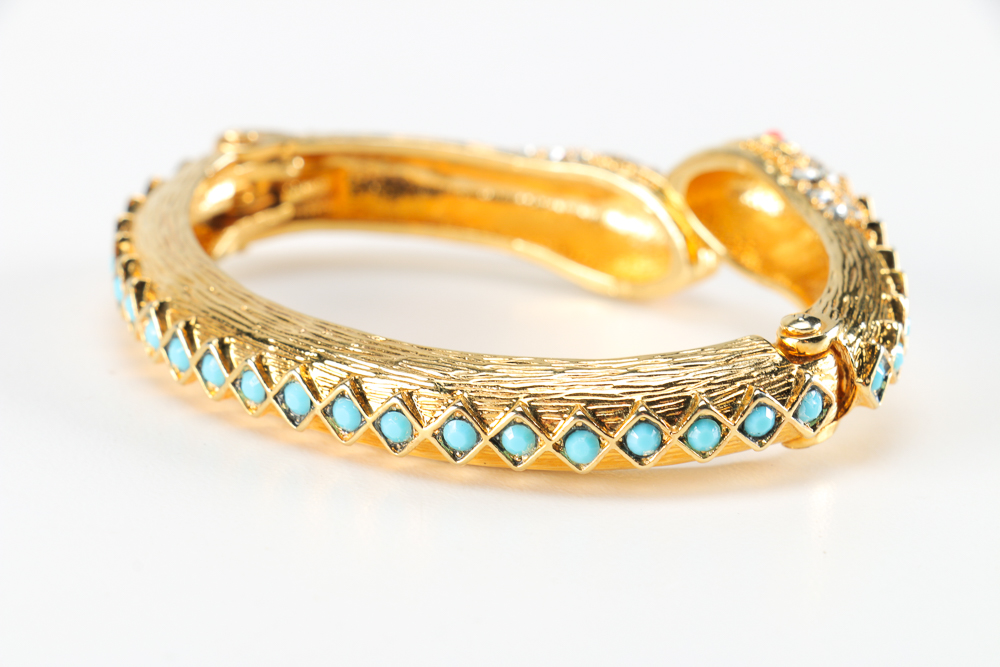 Costume Cuff Bracelet with Double-Headed Snake