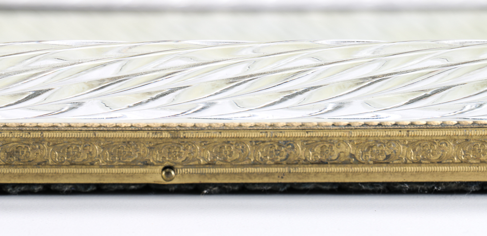 1881 Rogers Silver Plate Serving Tray and Filigree Mirror Tray