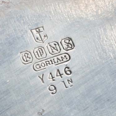 1950s Gorham Plated Silver Covered Serving Dish and Glasses