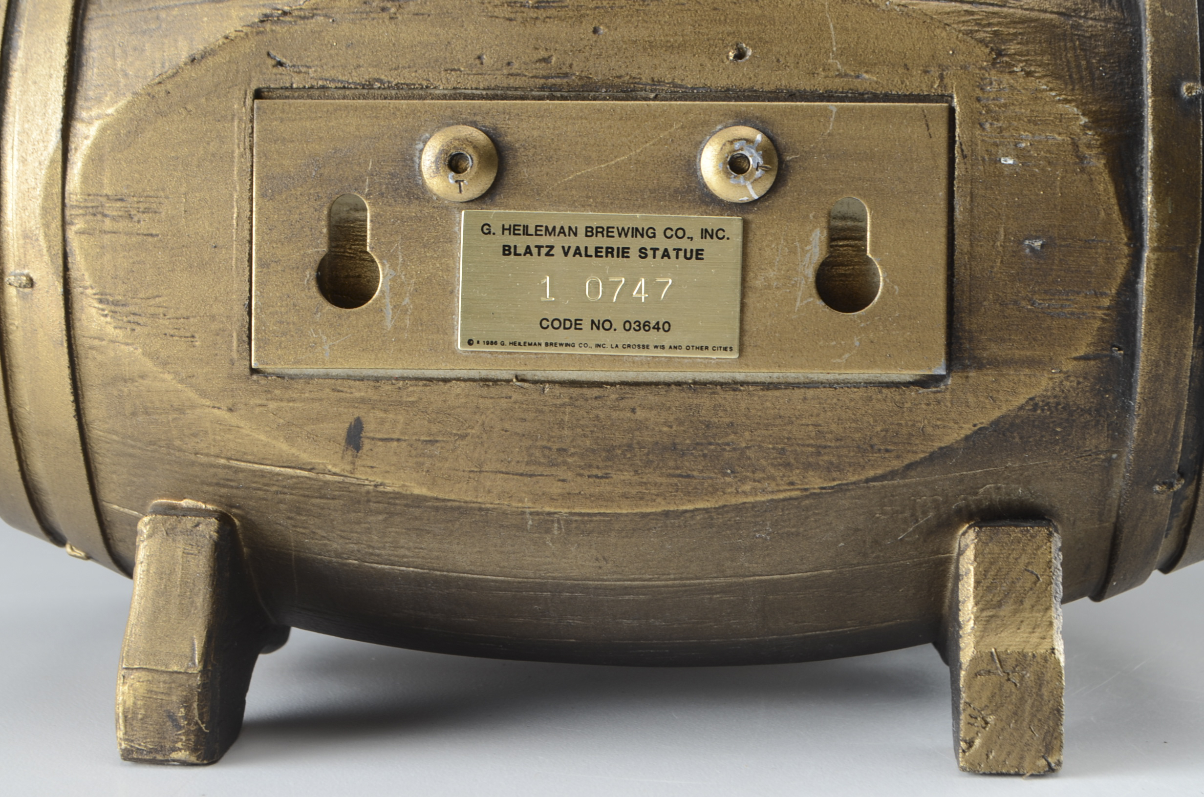 Vintage Blatz Valerie Statue