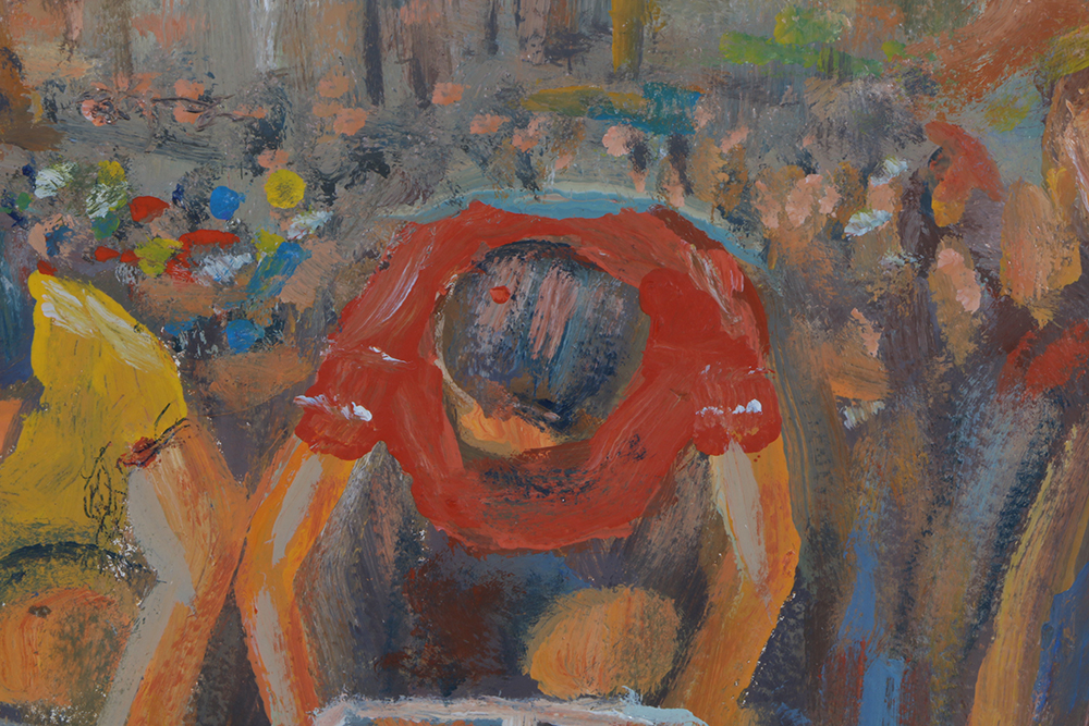 John Schweikhard Original Oil Painting "Sprint Finish"