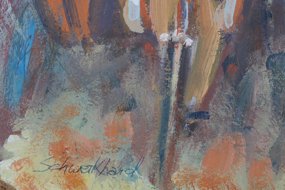 John Schweikhard Original Oil Painting "Sprint Finish"