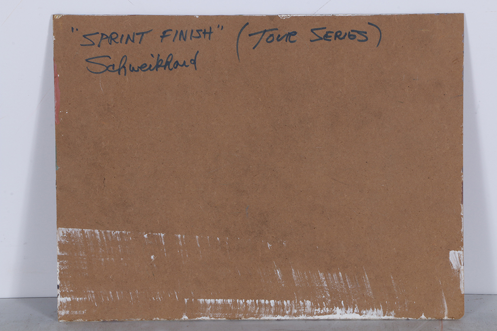 John Schweikhard Original Oil Painting "Sprint Finish"