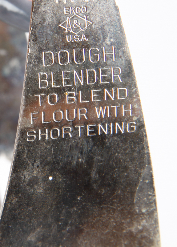 Collection of Mid Century Red and White Stiped MFG Co. Kitchen Utensils