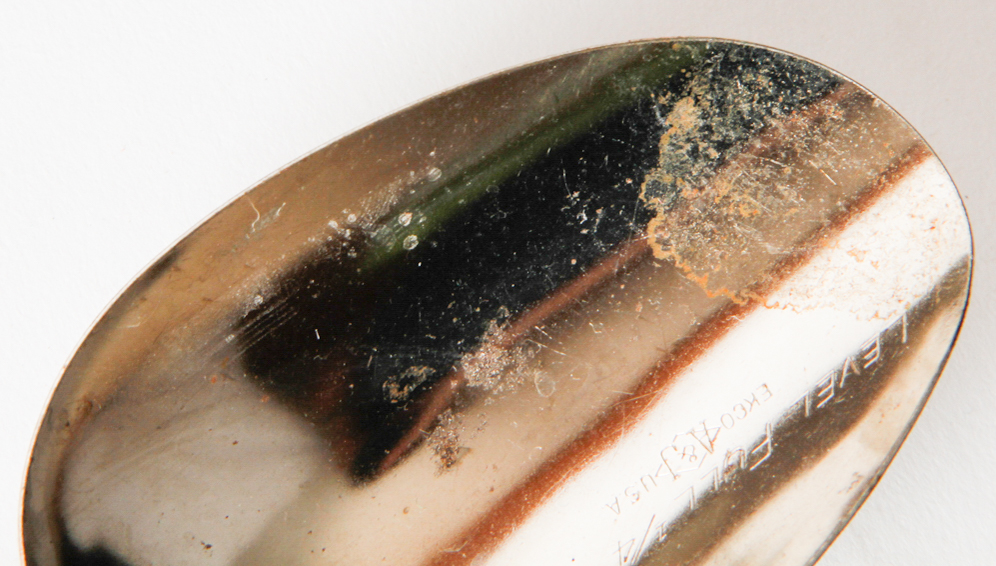 Collection of Mid Century Red and White Stiped MFG Co. Kitchen Utensils