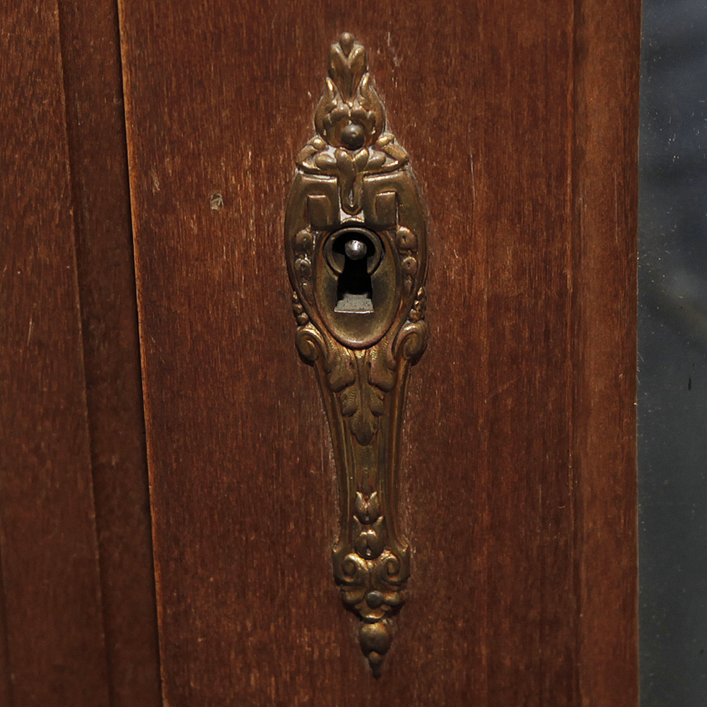 Vintage Maple Wardrobe with Mirrored Door