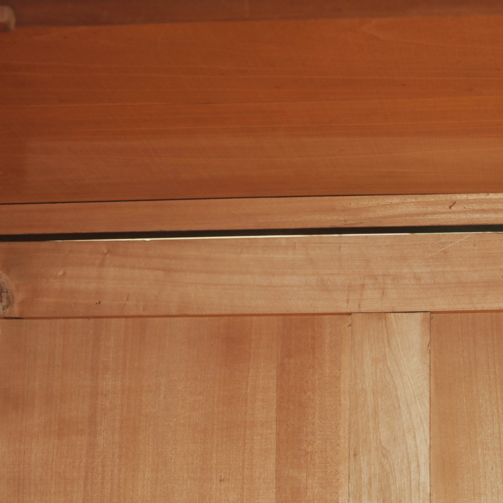 Vintage Maple Wardrobe with Mirrored Door