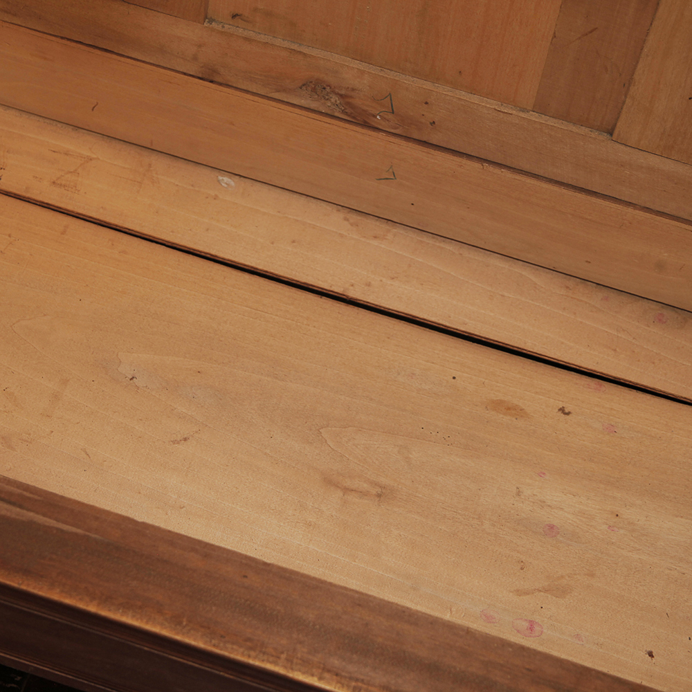 Vintage Maple Wardrobe with Mirrored Door