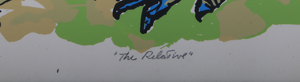 Robert Sargent Signed Artist Proof Serigraph "The Relative"