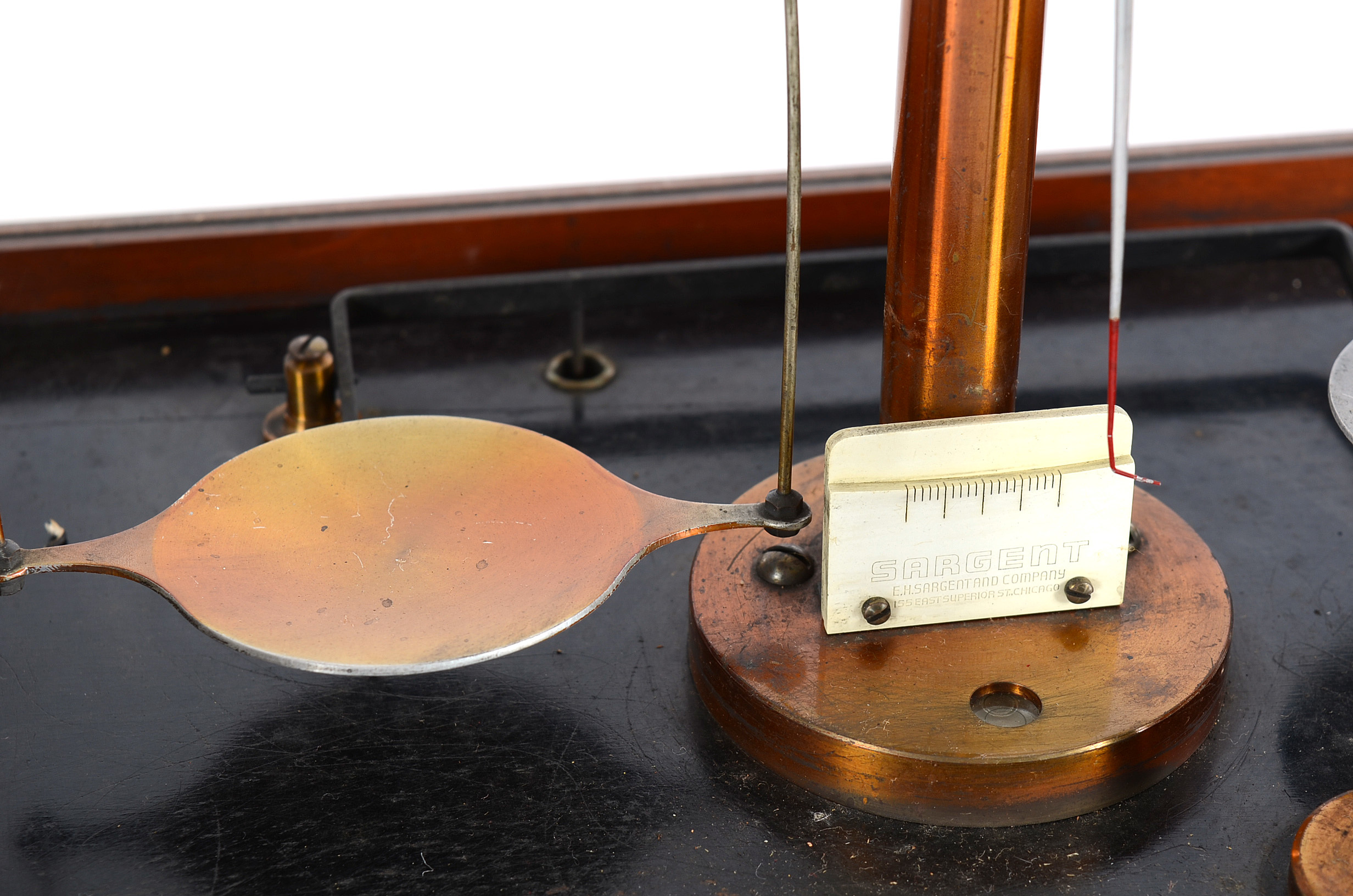 Antique Apothecary Enclosed Balance Beam Scale By E.H. Sargent & Co