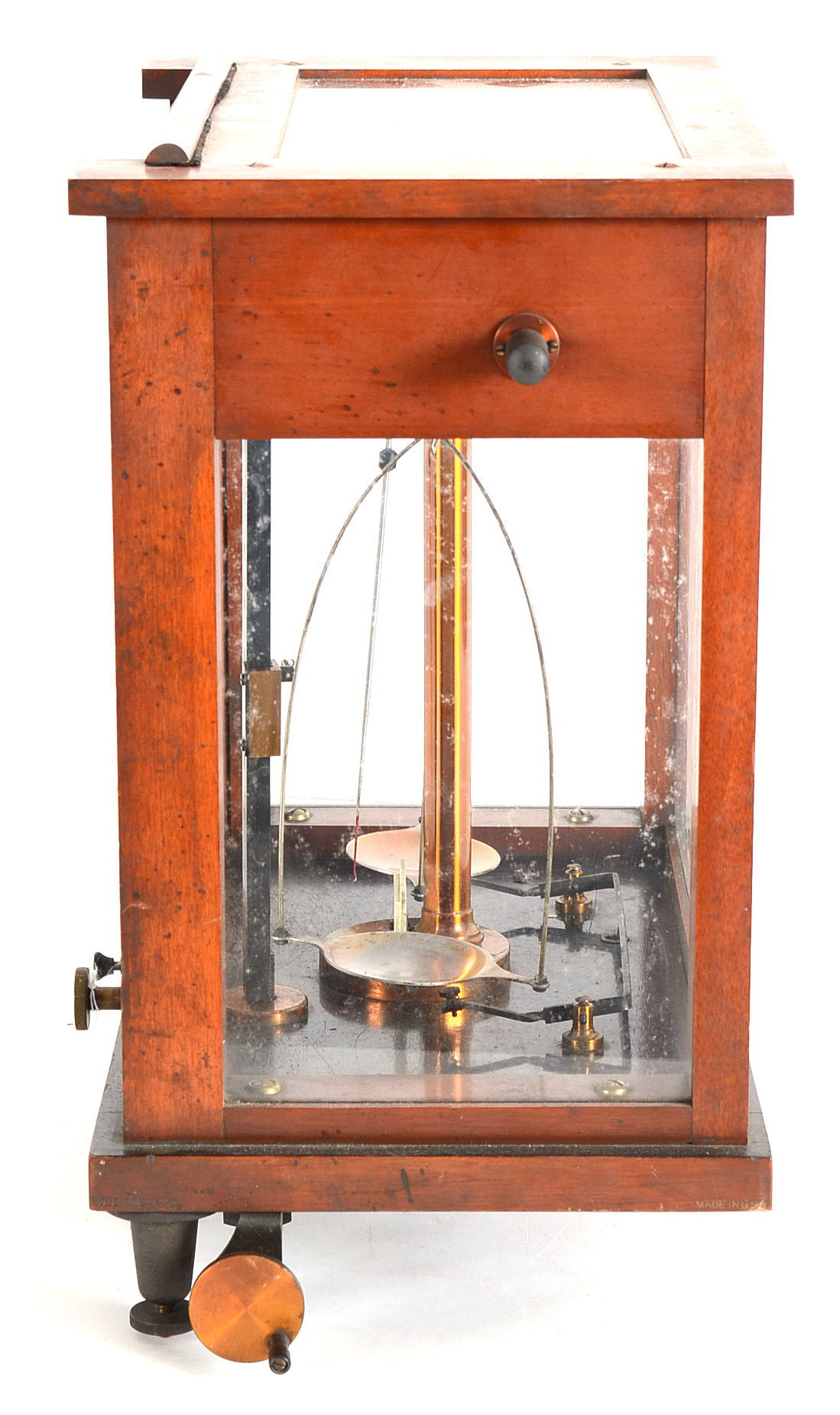 Antique Apothecary Enclosed Balance Beam Scale By E.H. Sargent & Co
