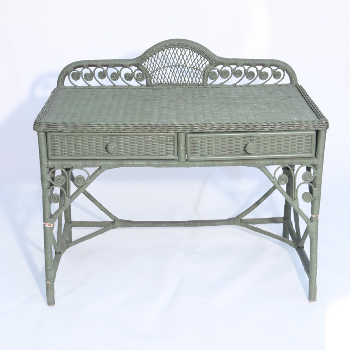 Wicker Vanity Table