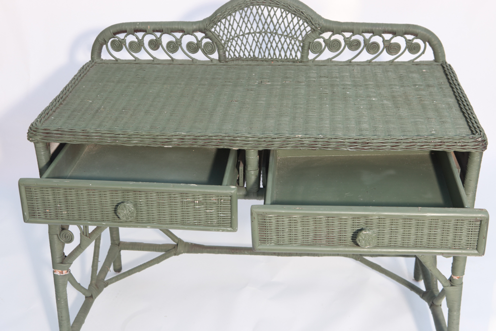Wicker Vanity Table