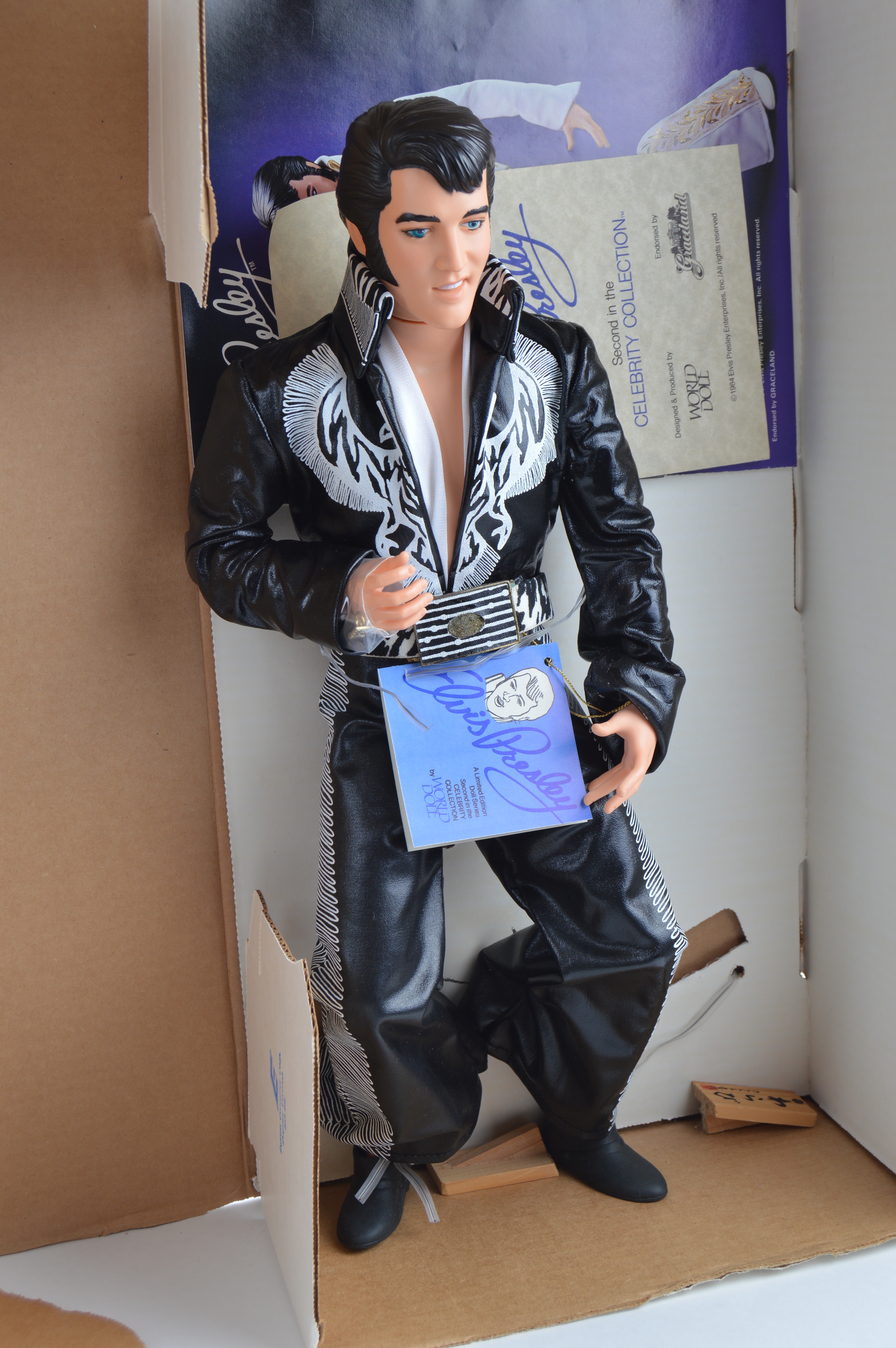 Two Mid-1980s Large Elvis Presley Limited Edition Dolls