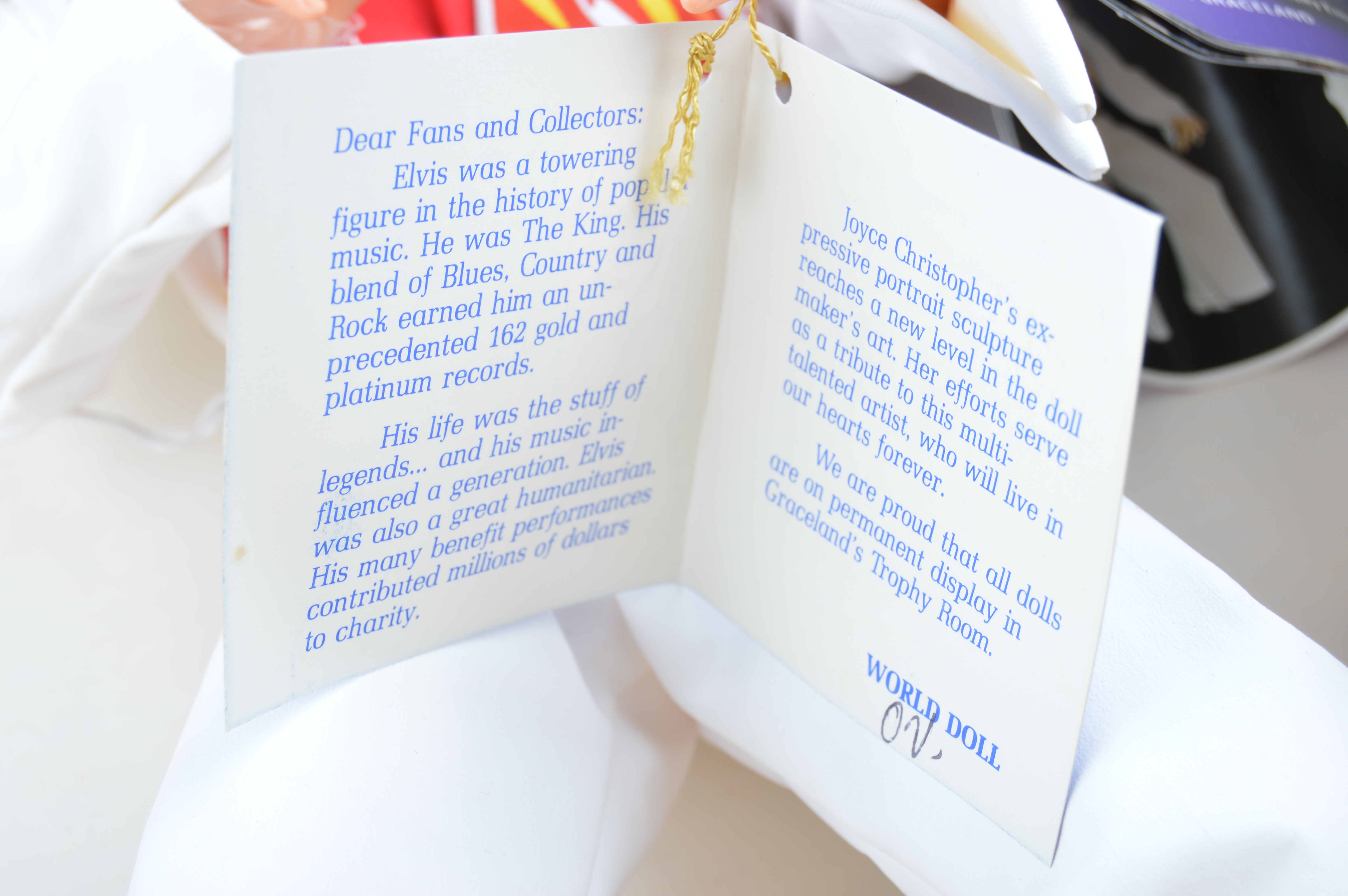 Two Mid-1980s Large Elvis Presley Limited Edition Dolls