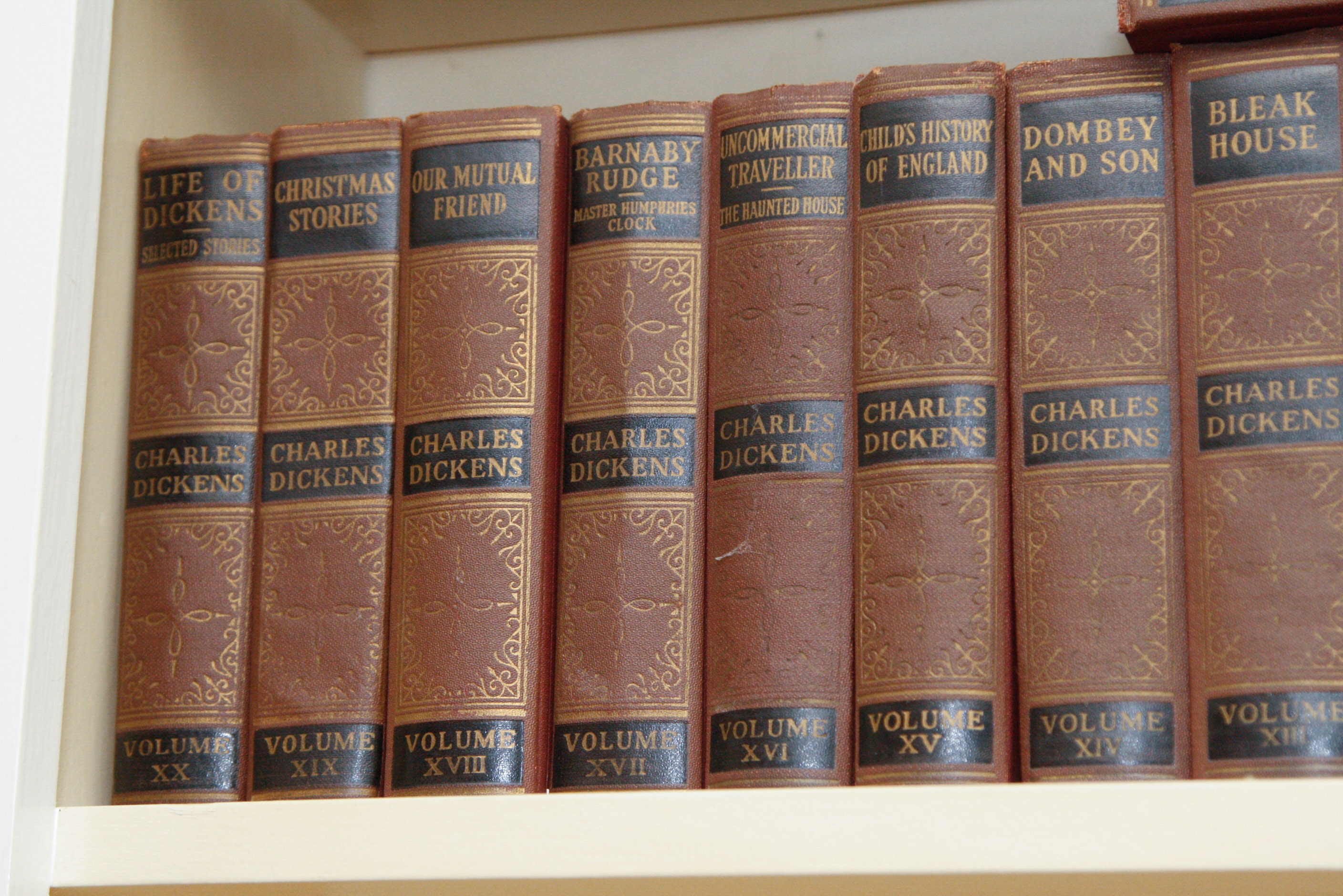 Antique Hardcover "The Works of Charles Dickens" in Twenty Volumes