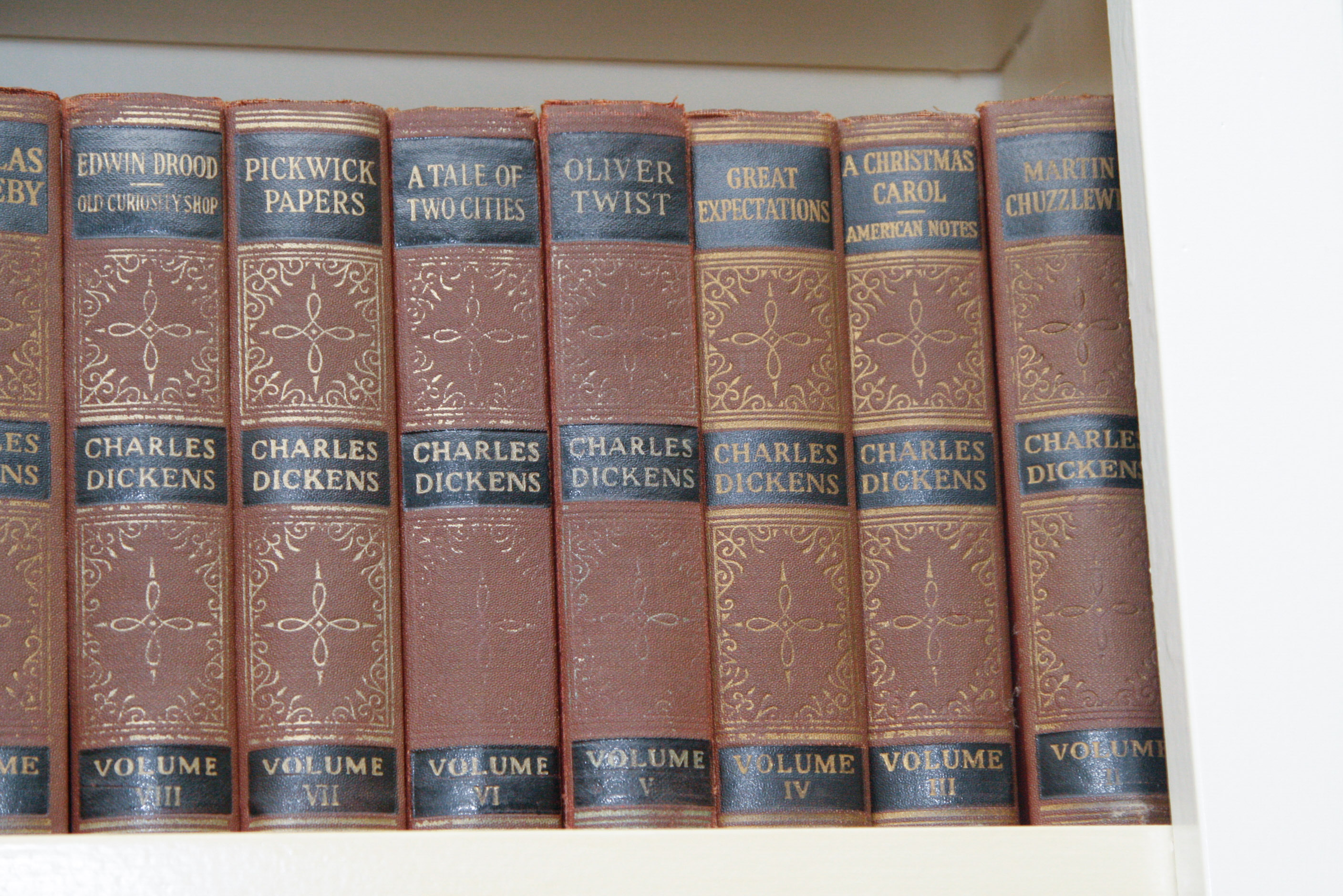 Antique Hardcover "The Works of Charles Dickens" in Twenty Volumes
